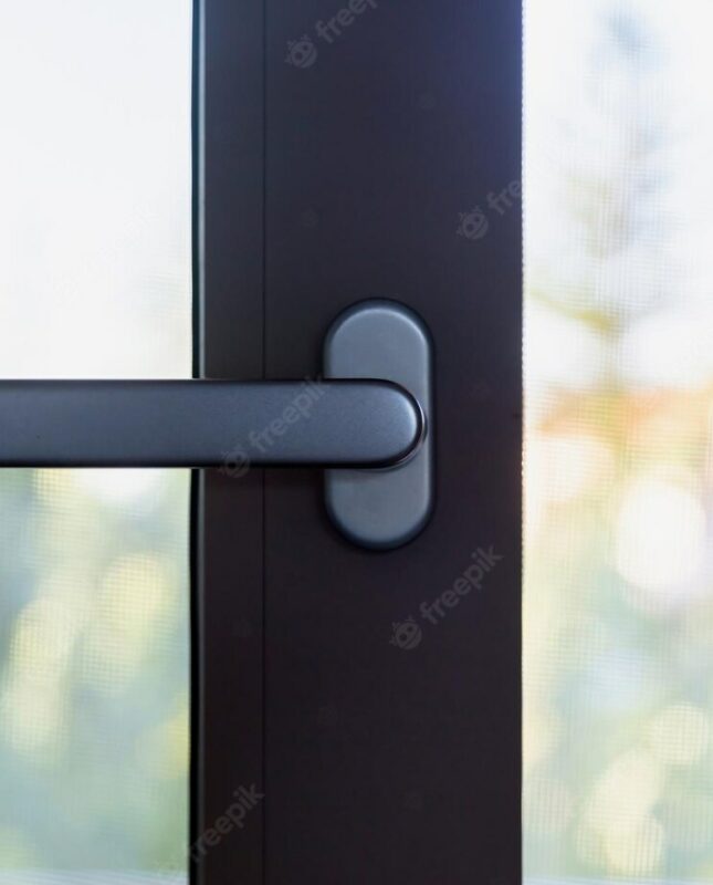 Puertas de aluminio con cristal para exterior